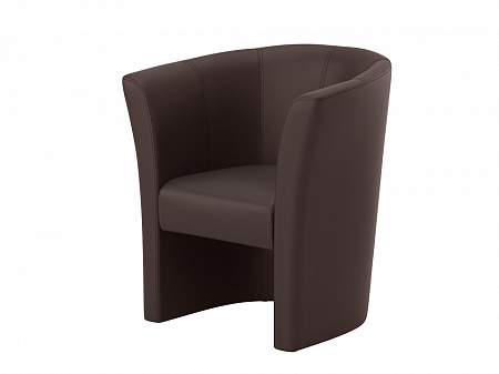 Кресло OrmaSoft, цвет: Экокожа Коричневый