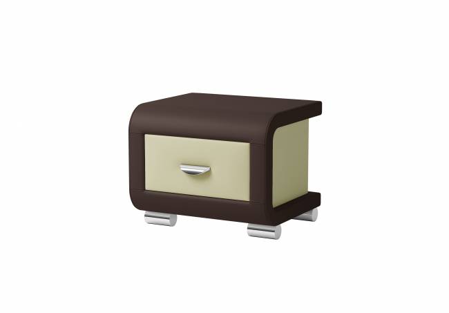 Тумба Orma Soft 3, цвет: Экокожа Коричневый/Кремовый Тумба Orma Soft 3, цвет: Экокожа Коричневый/Кремовый