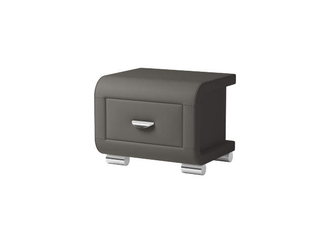 Тумба Orma Soft 3, цвет: Экокожа Темно-серый Тумба Orma Soft 3, цвет: Экокожа Темно-серый