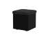 Пуф Como/Veda, цвет: ЛДСП Черный/Экокожа Кайман Черный