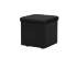 Пуф Como/Veda, цвет: ЛДСП Черный/Экокожа Черный