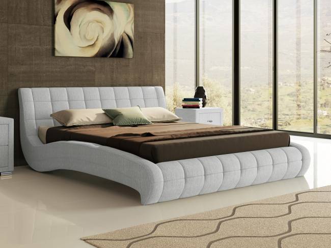 Кровать Nuvola 1, цвет: Глазго серый Кровать Nuvola 1, цвет: Глазго серый