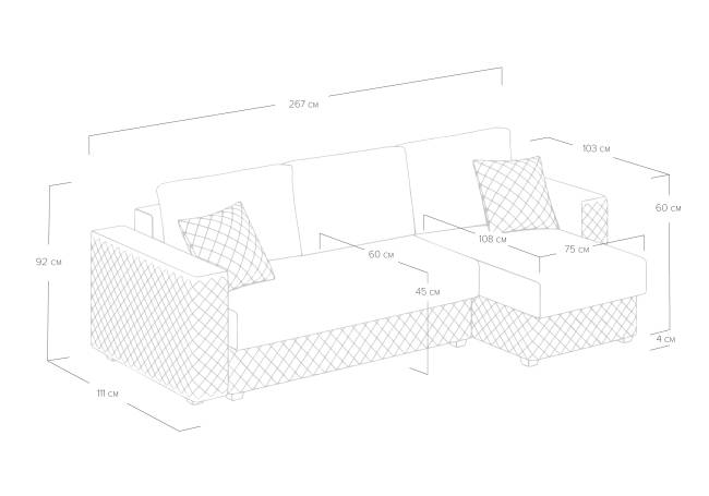 Диван Denver угловой