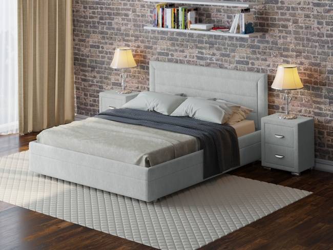 Кровать Life 2, цвет: Глазго Серый