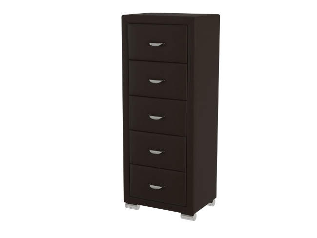 Комод Orma Soft 2 (5 ящиков), цвет: Экокожа Коричневый Комод Orma Soft 2 (5 ящиков), цвет: Экокожа Коричневый