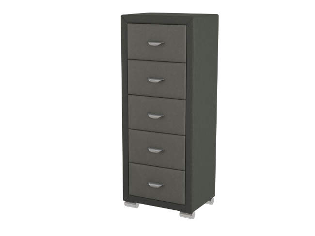 Комод Orma Soft 2 (5 ящиков), цвет: Серый/Темно-серый Комод Orma Soft 2 (5 ящиков), цвет: Серый/Темно-серый