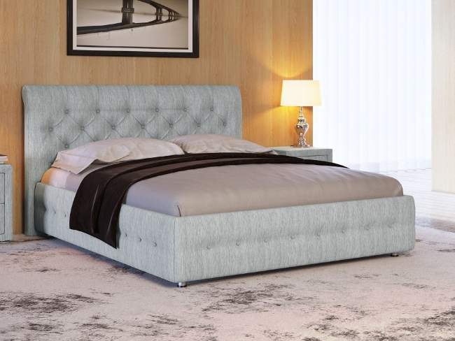 Кровать Life 4, цвет: Глазго Серый Кровать Life 4, цвет: Глазго Серый