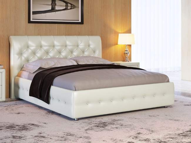 Кровать Life 4, цвет: Молочный перламутр Кровать Life 4, цвет: Молочный перламутр