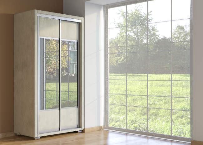 Шкаф купе 2-ух дв. Orma Soft 2 (2 зеркала), цвет: Лофти Лен Шкаф купе 2-ух дв. Orma Soft 2 (2 зеркала), цвет: Лофти Лен