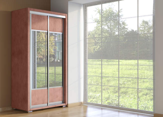 Шкаф купе 2-ух дв. Orma Soft 2 (2 зеркала), цвет: Лофти Рыжий Шкаф купе 2-ух дв. Orma Soft 2 (2 зеркала), цвет: Лофти Рыжий