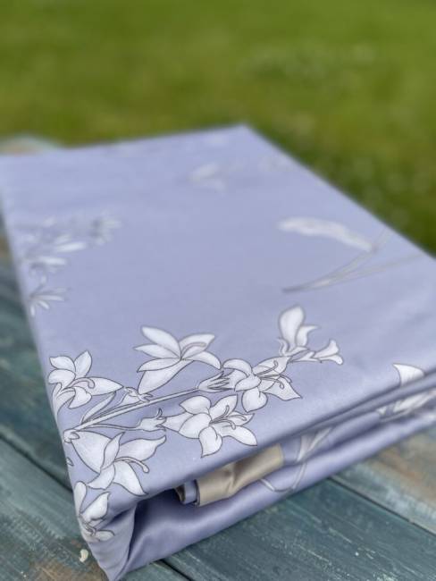 Комплект постельного белья из тенселя Голубой Комплект постельного белья из тенселя Голубой