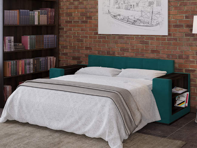 Диван Synergy Life, цвет: ткань-велюр Forest 562