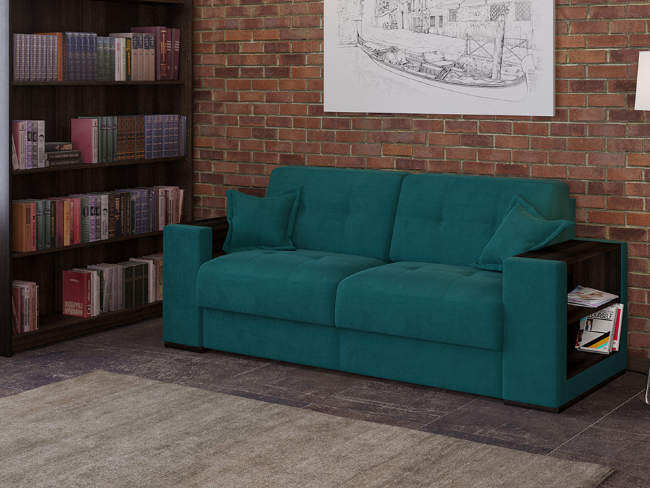 Диван Synergy Life, цвет: ткань-велюр Forest 562