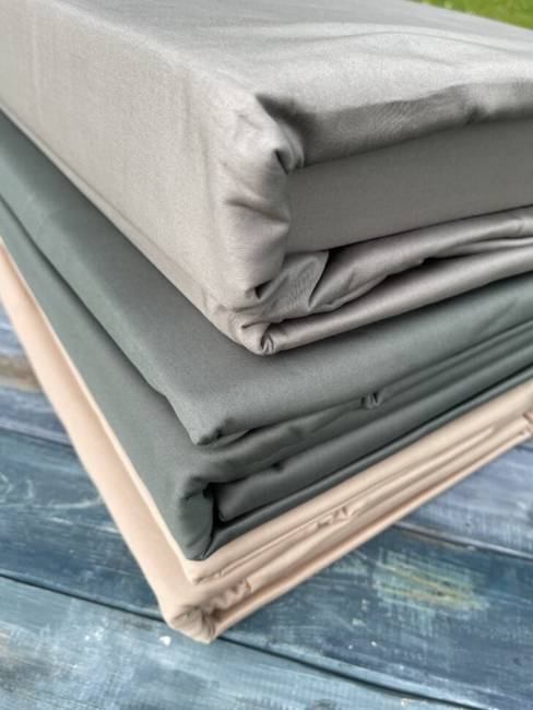 Комплект постельного белья из хлопка Кремовый Комплект постельного белья из хлопка Кремовый