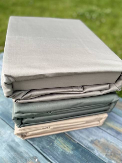 Комплект постельного белья из хлопка Серый Комплект постельного белья из хлопка Серый