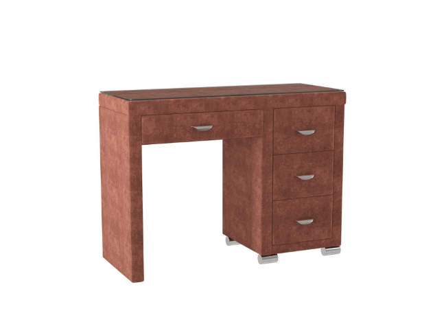 Туалетный стол OrmaSoft 2 (4 ящика) правый, цвет: Лофти Рыжий