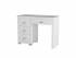 Туалетный стол OrmaSoft-2 (4 ящика) левый, цвет: Экокожа Белый