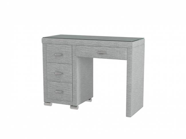 Туалетный стол OrmaSoft-2 (4 ящика) левый, цвет: Глазго Серый