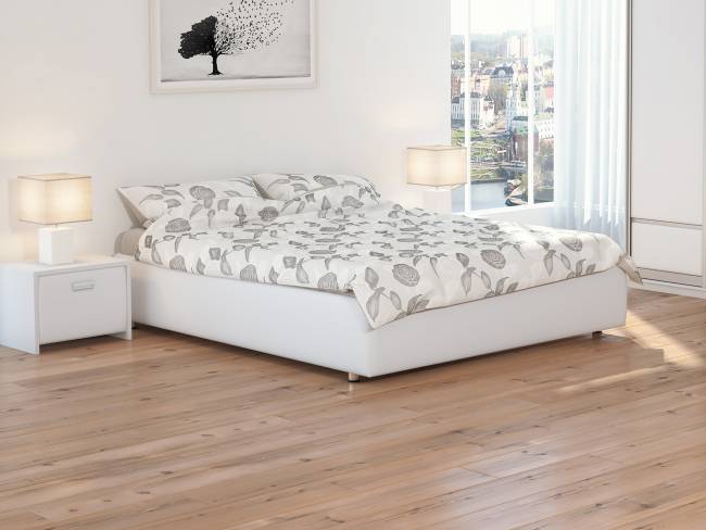 Кровать Como 1 Base, цвет: Экокожа Белая Кровать Como 1 Base, цвет: Экокожа Белая