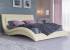 Кровать Атлантико с подъемным механизмом, цвет: Экокожа Кремовая Кровать Атлантико с подъемным механизмом, цвет: Экокожа Кремовая