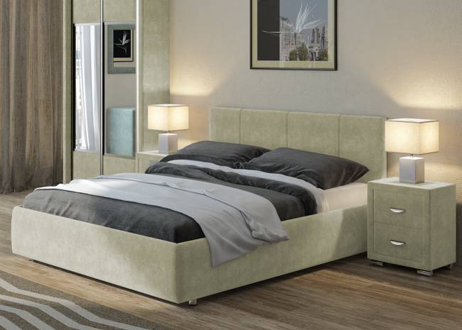 Кровать Como 3, цвет: Лофти Олива  Кровать Como 3, цвет: Лофти Олива
