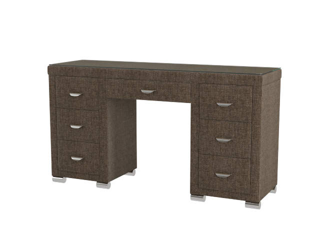 Туалетный стол OrmaSoft 2 (7 ящиков), цвет: Глазго Коричневый